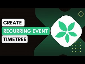 Creating Recurring Events In Timetree !
