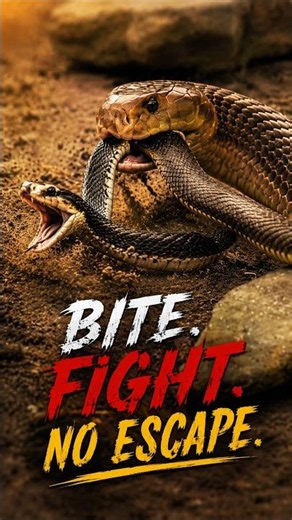 Cobra vs Snake: The Escape That Never Happened #cobra #snake