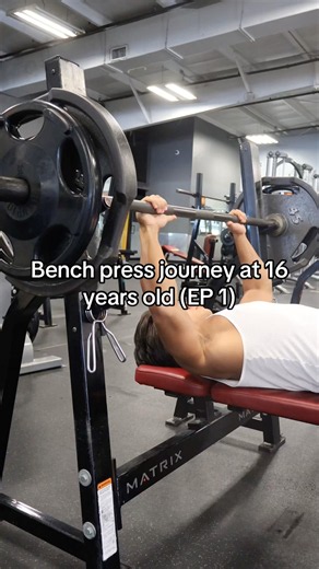What can a 16 year old natural bench? (Road to 315) #gymmotivation #gymtok #fitnessjourney #bench