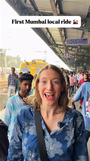 58K views · 2.7K reactions | Mumbai local experience  Ticket: ₹85 / $0.97  Thanks to the Diwali holidays, the train was super clean and not crowded! Honestly, the best and most convenient way to get around Mumbai  | Spicy Gori | Facebook