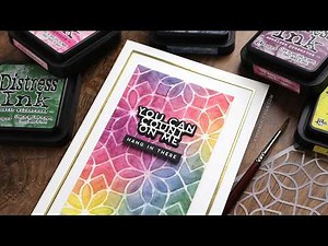 Create the Look of Stained Glass with Stenciling & Watercolor