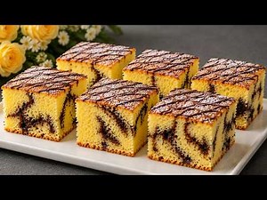 Der neue Marmorkuchen von Oma, den Konditoren geheim halten! Kuchen in 5 Minuten