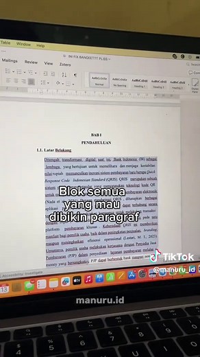 Cara Mengatasi Masalah Tab Paragraf di Word