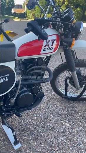 Yamaha XT 500 50th anniversary edition on display at ABR Festival #xt500 #yamahaxt500 #trailbike