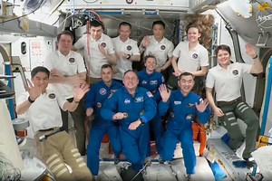 International Space Station Holds Change-of-Command Ceremony