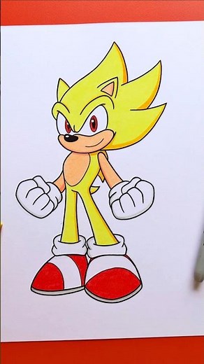 How to Draw Super Sonic
