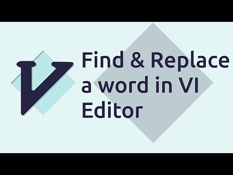 How to Find and Replace any word in VI Editor?