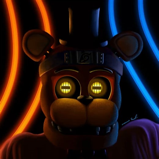 Drawing Naruto X Freddy Fazbear on Procreate #naruto #fnaf #anime #art #digitalart #procreate