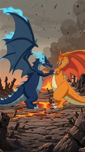 Mega charizard X fight #viral ##trending #shorts#Pokémon #anime#animation#drawing #slowedandreverb