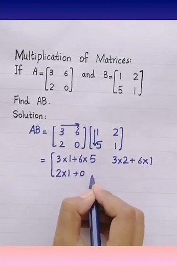 Multiplication of Matrices Class 9