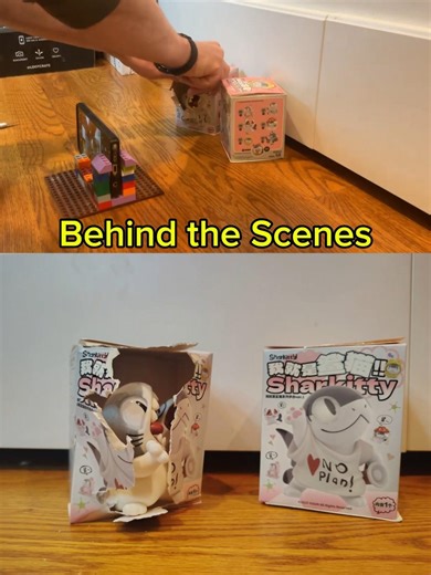 Behind the Scenes My New Sharkitty Blind Box figures from ‎⁨‪@kikagoods‬ Stop Motion Unboxing
