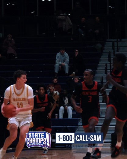 STATE CHAMPS! Michigan on Instagram: "1-800-CALL-SAM PLAY OF THE WEEK NOMINEE🏀 RJ Chapman throws DOWNNNN against Hudsonville! Presented by @800callsam"