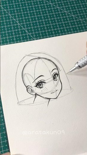 Anime Girl Hair Tutorial #tutorial #howtodraw ##drawingtutorial #anime #shorts