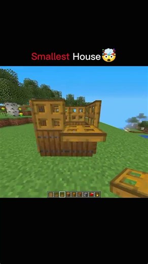 World’s Smallest Minecraft House Build (Tutorial) 🏠 #minecraft