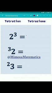Did you know? Tetration-> Repeated Exponentiation Exponentiation-> Repeated Multiplication Mathematics, Mathgcse, Tetration, #30secondsmath #mathematics #mathtricks #tetration #exponentiation