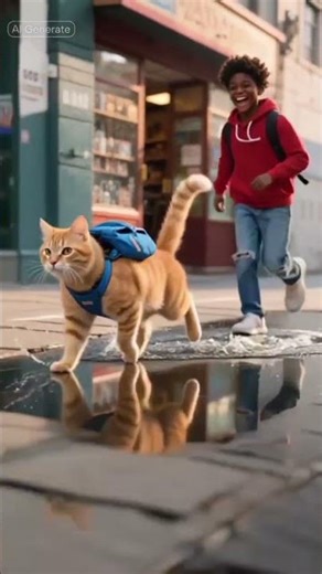 Adventure Cat: A Tiny Explorer in the Big City 🐾✨