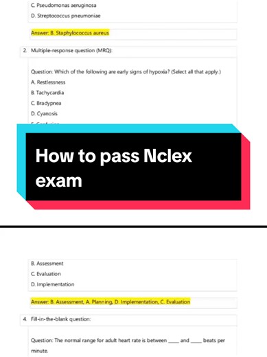 Nclex exam questions and answers, I will help you pass Nclex exam #nclex #ngn #nursesoftiktok #nclexrn #nclexpass pass nclex exam pass Nclex pn Nclex actual Q&As