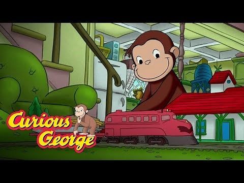 George plays with trains 🐵 Curious George 🐵Kids Cartoon 🐵 Kids Movies 🐵Videos for Kids