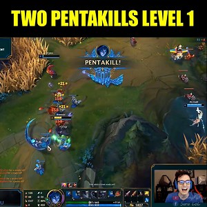 3.2M views · 28K reactions | TWO PENTAKILLS LEVEL 1 - WORLD RECORD BLUE KAYN TRANSFORMATION!! - League of Legends Cre: BunnyFuFuu #saralol #lol #leagueoflegends #twopentakillslevel1 #urfkayn #urf | Sara LoL | Facebook