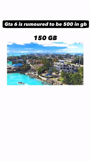 Gta 6 storage 150 gb lucia like butter☠️ | gta 6 rumoured to be 500 in gb