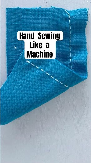 How to hand sew like a machine! Hand Sewing machine stitch! #handsewing #diy #sewing