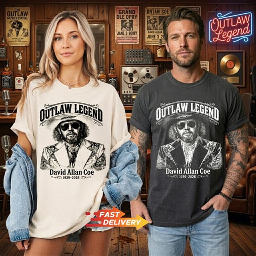 Comfort Colors David Allan Coe Memorial Shirt, Outlaw Legend Tribute Tee, Rest in Peace David Allan Coe, Country Music Fan Gift, Vintage Tee - Etsy
