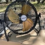 lcocove Battery Operated Fan, ,Can Running 5-24 Hours, Solar Fan Design For Shed, Home ，Outdoor,with USB Output For Emergency Situation Without Electric