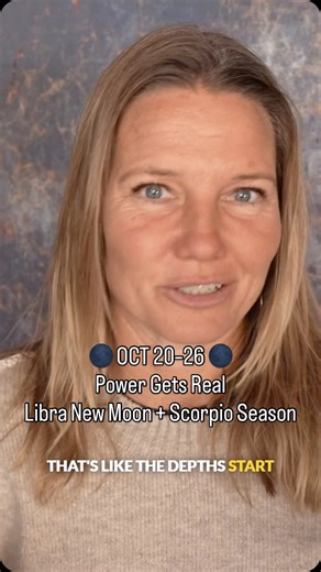 The ReWilding Way on Instagram: "🎙️ New podcast just dropped! Type 344 to get a link to watch: Embodied Astrology Oct 20–26 | Libra New Moon | Pluto Power + Dark Goddess Astrology 🌑 This week isn’t light and fluffy — it’s transformational. ✨ A Libra New Moon opens the portal, 🦂 Scorpio Season pulls us into the depths, ⚡ and Pluto, Lilith, and Kali demand truth, empowerment, and real soul evolution. In this episode, Sabrina unpacks the full energetic landscape of Oct 20–26: 🔥 Pluto’s power sh