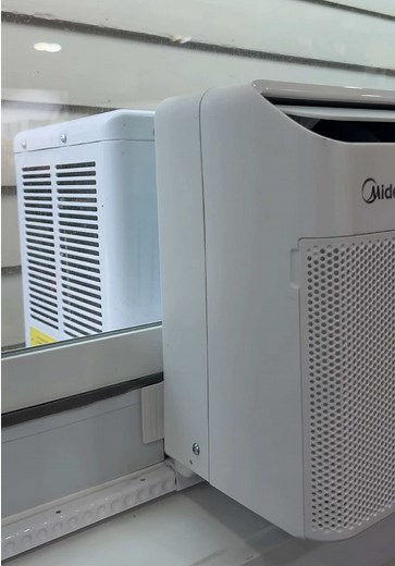 The Midea U shaped window A/C is a game changer! Full functionality of your window, and MEGA QUIET and reliable air conditioner by Midea. #fyp #ac #home #tiktokshop #minisplit