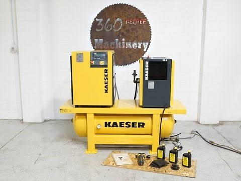 KAESER SM 8 ROTARY SCREW COMPRESSOR W/ TA 8 AIR DRYER & TANK