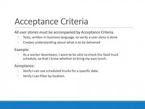 Writing Agile User Stories