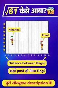 Distance Between Flags 😲 | Coordinate Geometry Trick | Full Explanation