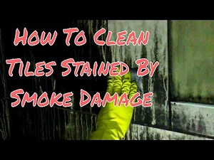 How To Clean Wall and Floor Tiles Stained By Smoke Damage, Fix and Flip Investment Renovation
