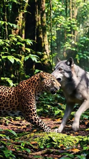 Leopard vs Wolf Fight 😱 | चीता और भेड़िया की खतरनाक लड़ाई | Animal Shorts #shorts