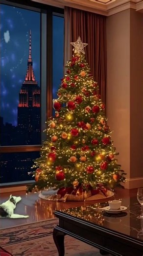 Classy NYE Ambience #cozyroom #newyear #relaxnightjazz #cat #jazz #fireworks #kitten #music