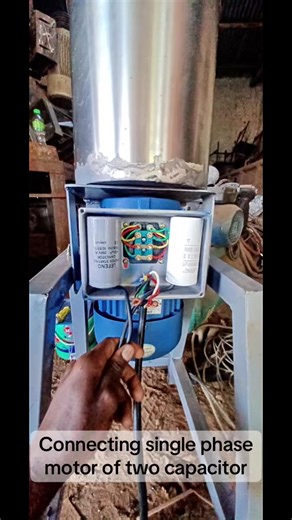 How to Connect a Single Phase Motor with Two Capacitors