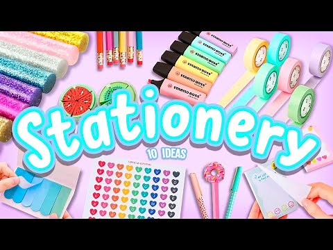 CREATE YOUR OWN STATIONERY! 10 easy & cute ideas to make at home | Back to school aesthetic supplies