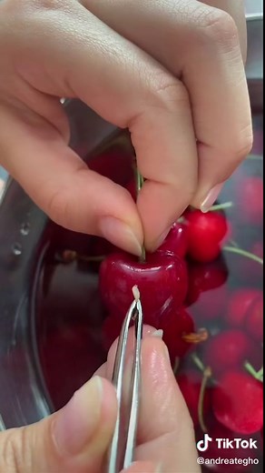 Cherry popping 🍒 #pimplepop #summer #cherry #fyp | cherry pop