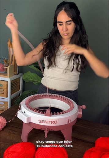 Cómo tejer una bufanda rápida con máquina Sentro