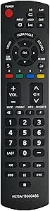 N2QAYB000485 Replacement Remote Compatible with Panasonic TV TC-32LX24 TC-32LX700 TC-42LD24 TC-42LS24 TC-42PS14 TC-42PX14 TC-42PX24 TC-42PX34 TC-50PS14 TC-50PS24 TC-50PX14 TC-50PX24