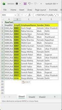 Excel TEXTSPLIT Function | Split Text into Rows & Columns in 30 Seconds #shorts #excel