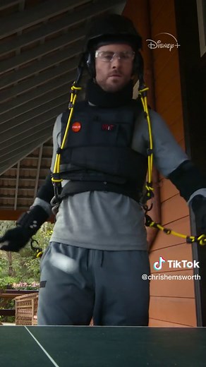 Chris Hemsworth Takes on a Ping Pong Challenge in Aging Suit | Sunset Pines