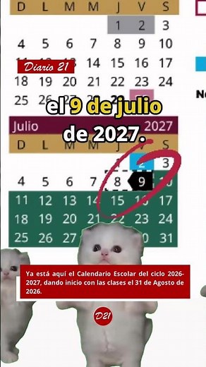 The 2026-2027 School Calendar is here