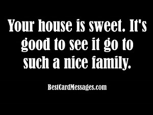 New House Congratulations Card Messages