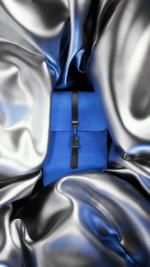 13K views · 34 reactions | Backpack in Waves. The silhouette is characterized by its prominent flap and central strap with carabiner closure. This clean and ever-contemporary waterproof rucksack features an internal laptop pocket, a spacious main compartment, and a concealed external phone pocket on the back panel. Explore Backpack: www.rains.com/collections/backpacks/products/backpack?variant=46694238749010 | RAINS | Facebook