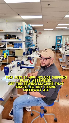 94 reactions · 3 comments | SPEEDWAY AI4 Material Recognition Automatic Direct Drive Lockstitch Sewing Machine with Electronic Tension & Thread Trimmer Complete Assembled with Table and Stand Included $1,499 Suprasewing.com #sewingmachine #speedwayai4 #suprasewing | Supra Sewing | Facebook