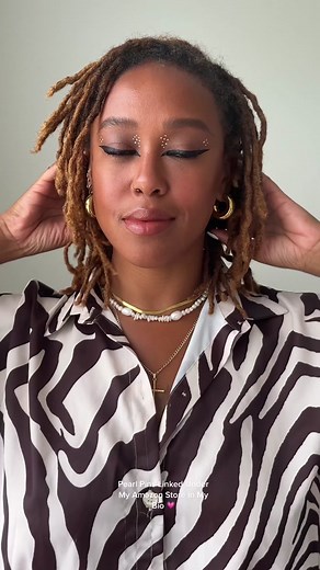 Stunning Loc Styling with Gold Accessories