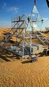 Desert Pyramid House Build: The Transformation Is Insane #architecture #satisfying #construction