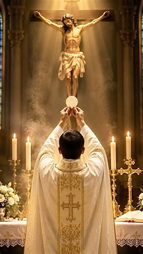 The Body of Christ, amen 🙏 #eucharist #catholicchurch