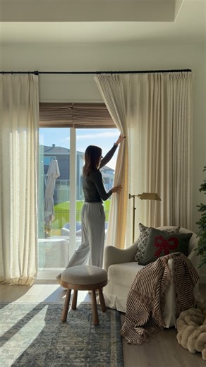 Chelsey Freng on Instagram: "DROP ANY COMMENT FOR THE DETAILS! Amazon 🤝 Walmart These are the best Amazon purchase we have made for our home! We used these Amazon curtains in just about every room and they look so luxurious. I paired them with affordable Walmart curtain rods (in black and used the brass rod in the boy’s room). Curtains details 👉 ivory color, unlined, pinch plate header. Love that you can customize the width and height. For reference, we have 175” width drapes on each side of o